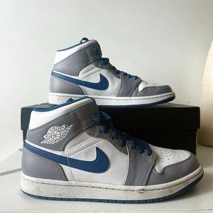Nike Air Jordan 1 True Blue Mid, size 9.5